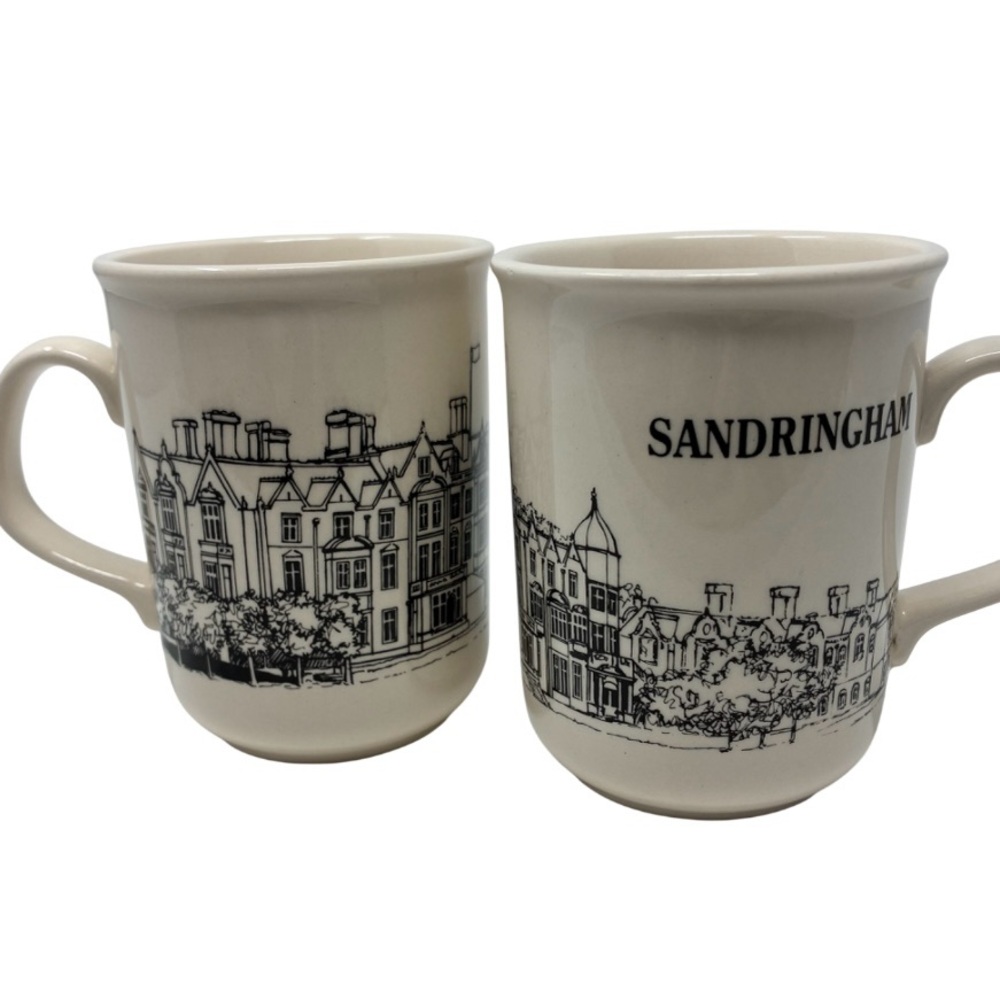 Vintage Kilncraft Sandringham Ceramic Mugs Staffordshire Tableware England Set 2
